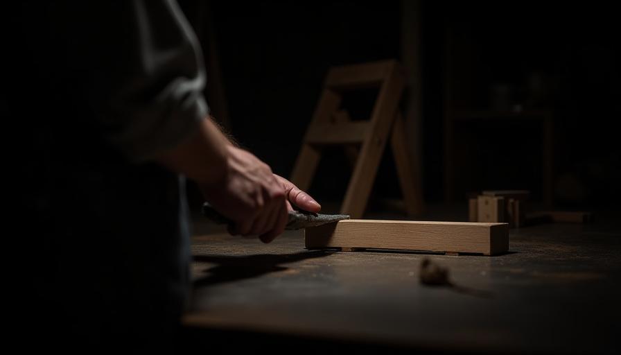 Artistic representation of furniture material recycling process